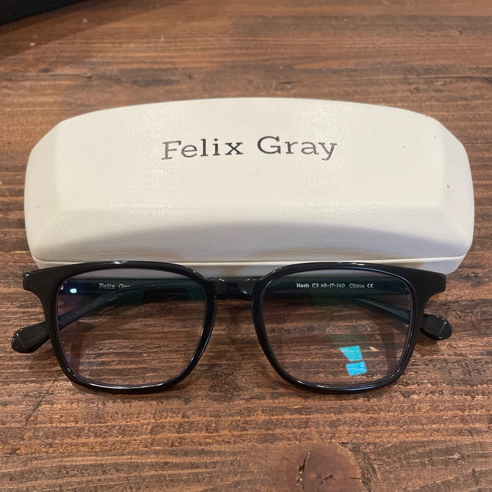 Felix Gray, nash style, black, blue light glasses